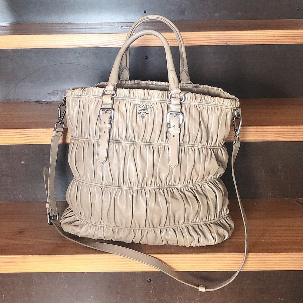 Prada Gaufre Convertible Satchel Tessuto bag
